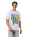 Solar Power Oversize Beyaz T-Shirt