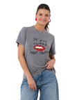 Lips Regular Gri T-Shirt