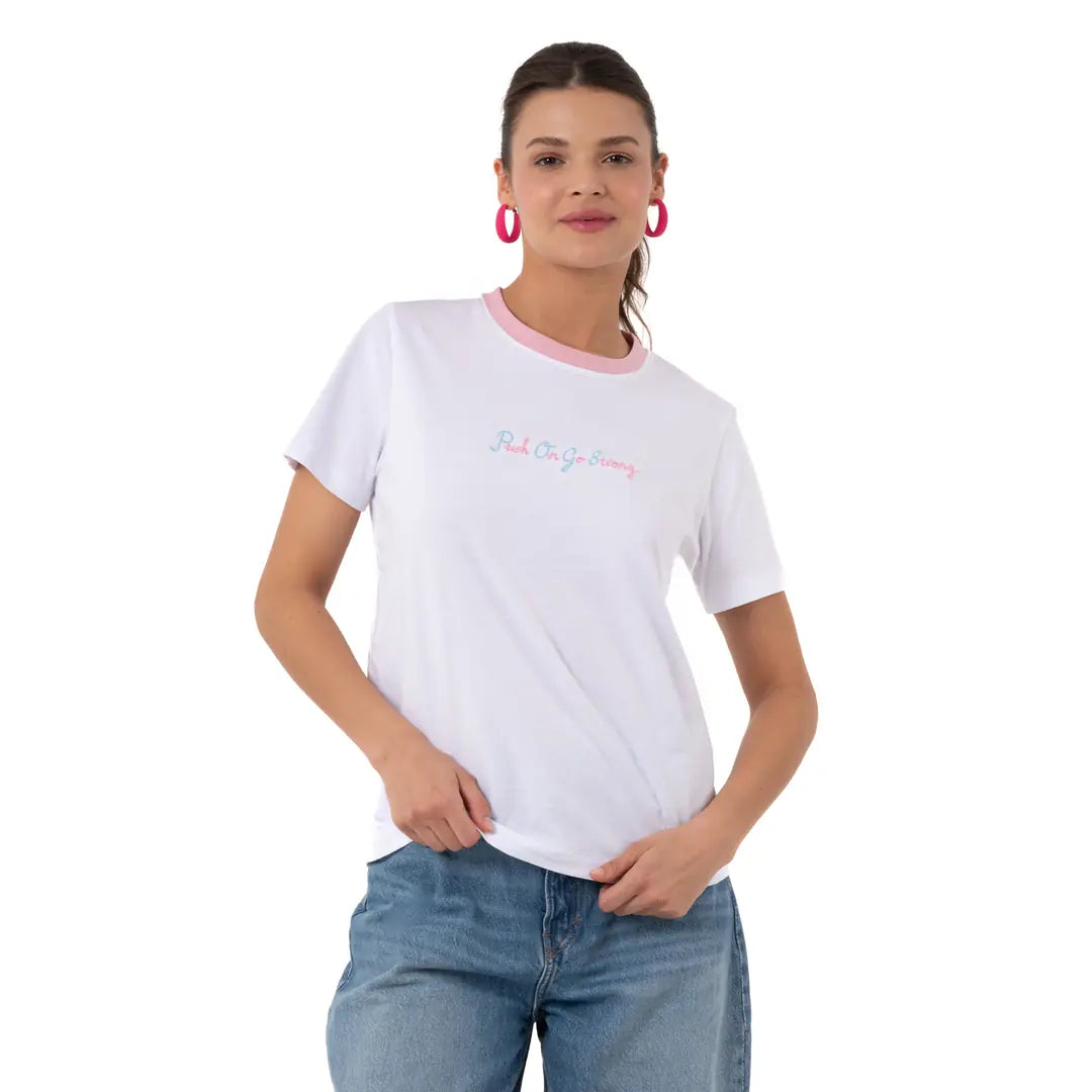 Pearl Regular Beyaz T-Shirt
