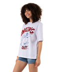 Hanging Out Oversize Beyaz T-Shirt