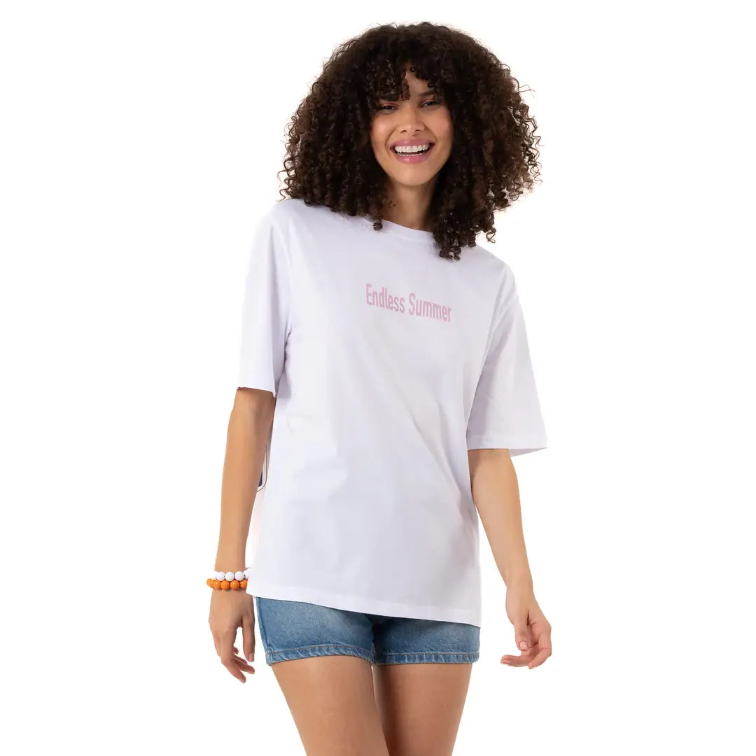 Los Angeles Oversize Beyaz T-Shirt