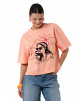 Coffee Crop Oversize Somon T-Shirt