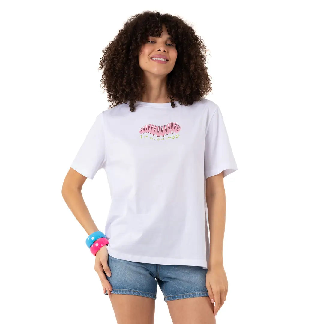Change Overize Beyaz T-Shirt