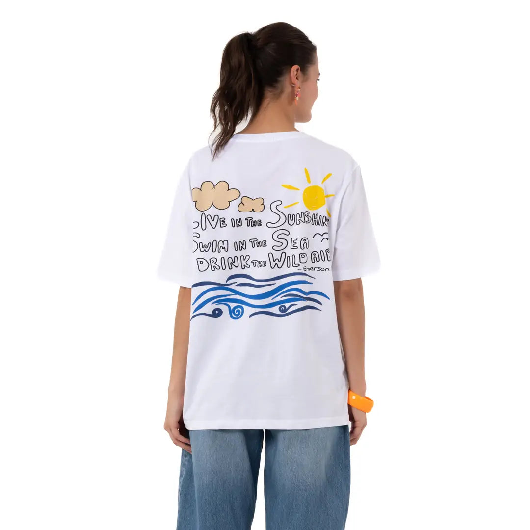 Emerson Oversize Beyaz T-Shirt