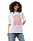 Good Vibes Oversize Beyaz T-Shirt