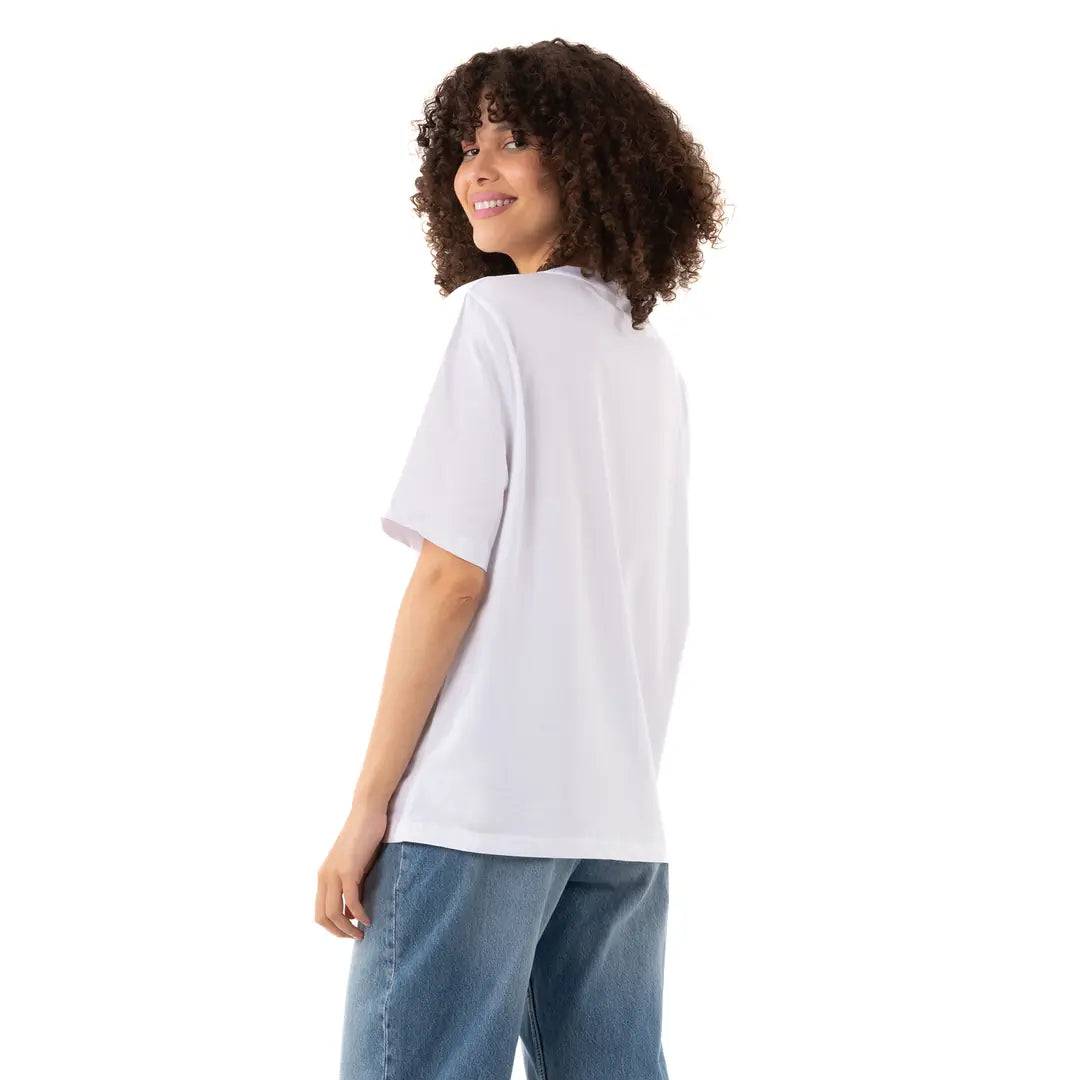 Good Vibes Oversize Beyaz T-Shirt