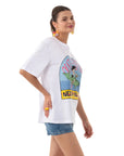Breathe Oversize Beyaz T-Shirt
