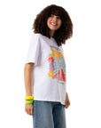 Sun Shine Oversize Beyaz T-Shirt