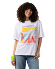 Sun Shine Oversize Beyaz T-Shirt