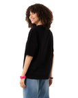 Beach Oversize Siyah T-Shirt