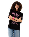 Beach Oversize Siyah T-Shirt