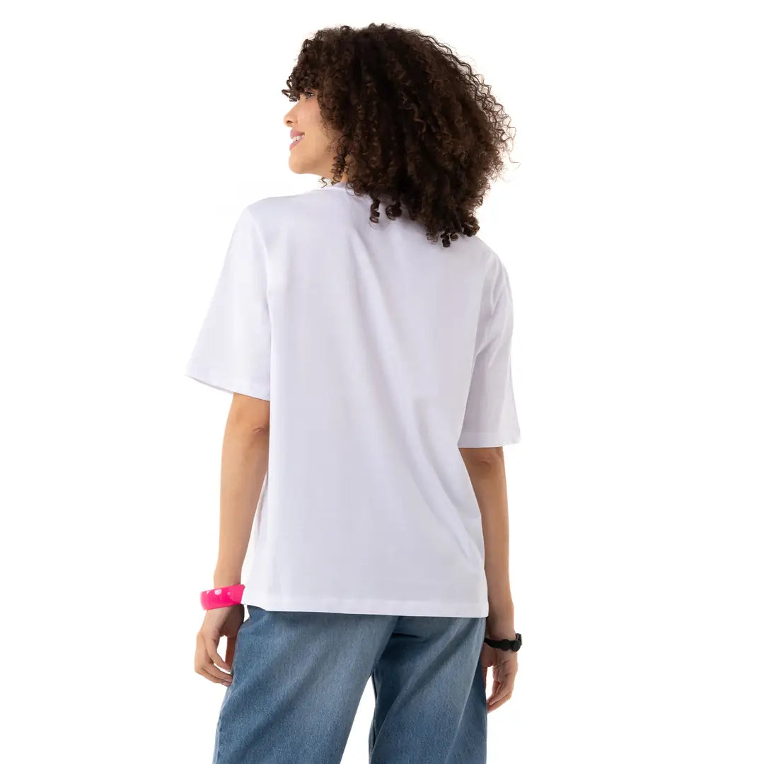 Island Vibes Oversize Beyaz T-Shirt
