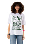 Island Vibes Oversize Beyaz T-Shirt