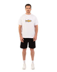 Cosmic Fish Oversize Beyaz T-Shirt