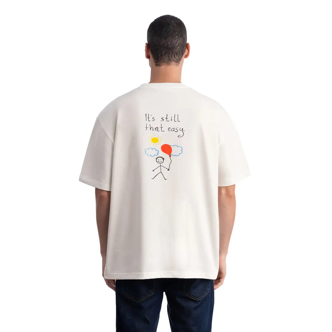 Baloon King Size Ekru T-Shirt