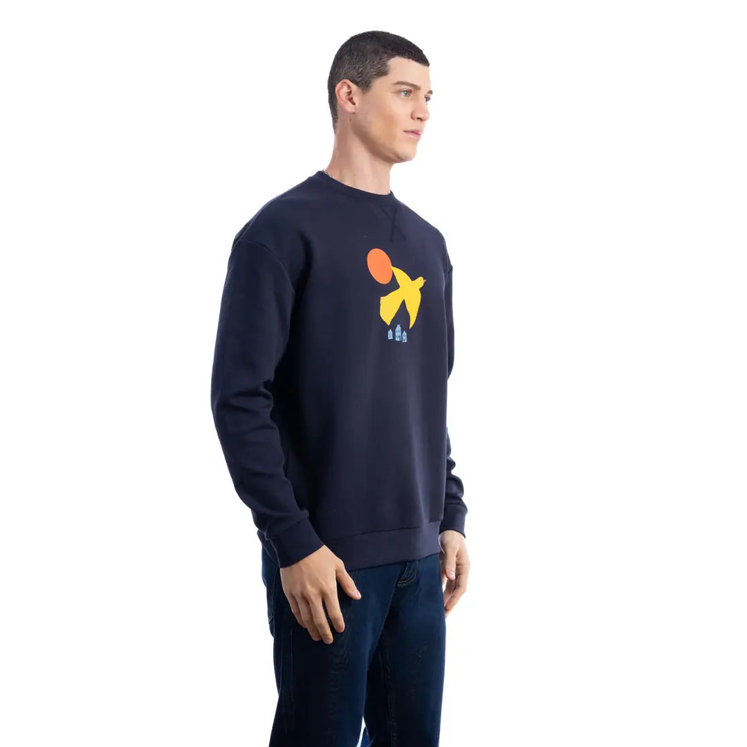 Yellow Bird Lacivert Sweatshirt