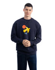 Yellow Bird Lacivert Sweatshirt