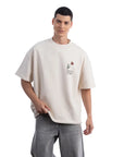 Beautiful Oversize Ekru T-Shirt