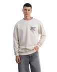 Protect Overize Ekru Sweatshirt