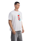 Butterfly Oversize Ekru T-Shirt