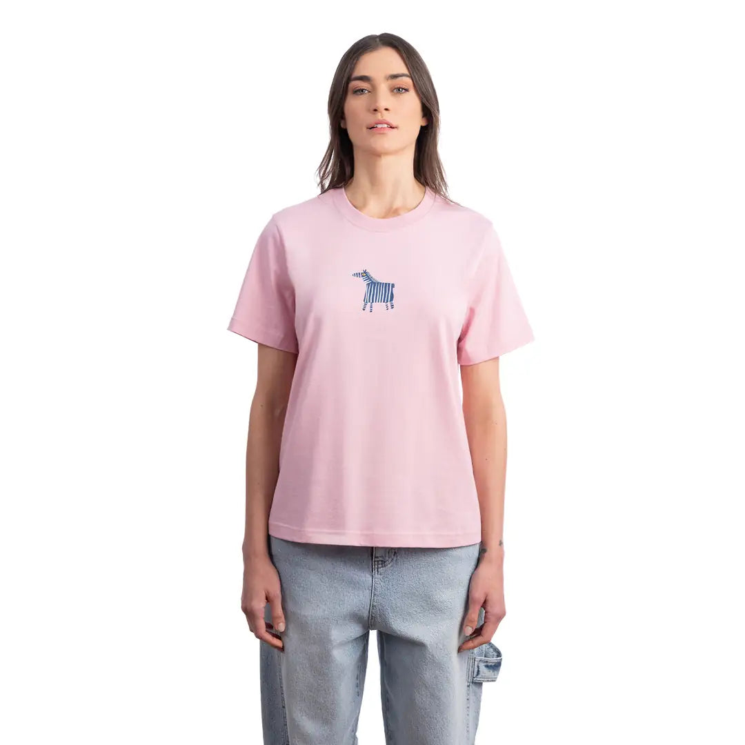 Zebra Regular Pembe T-Shirt
