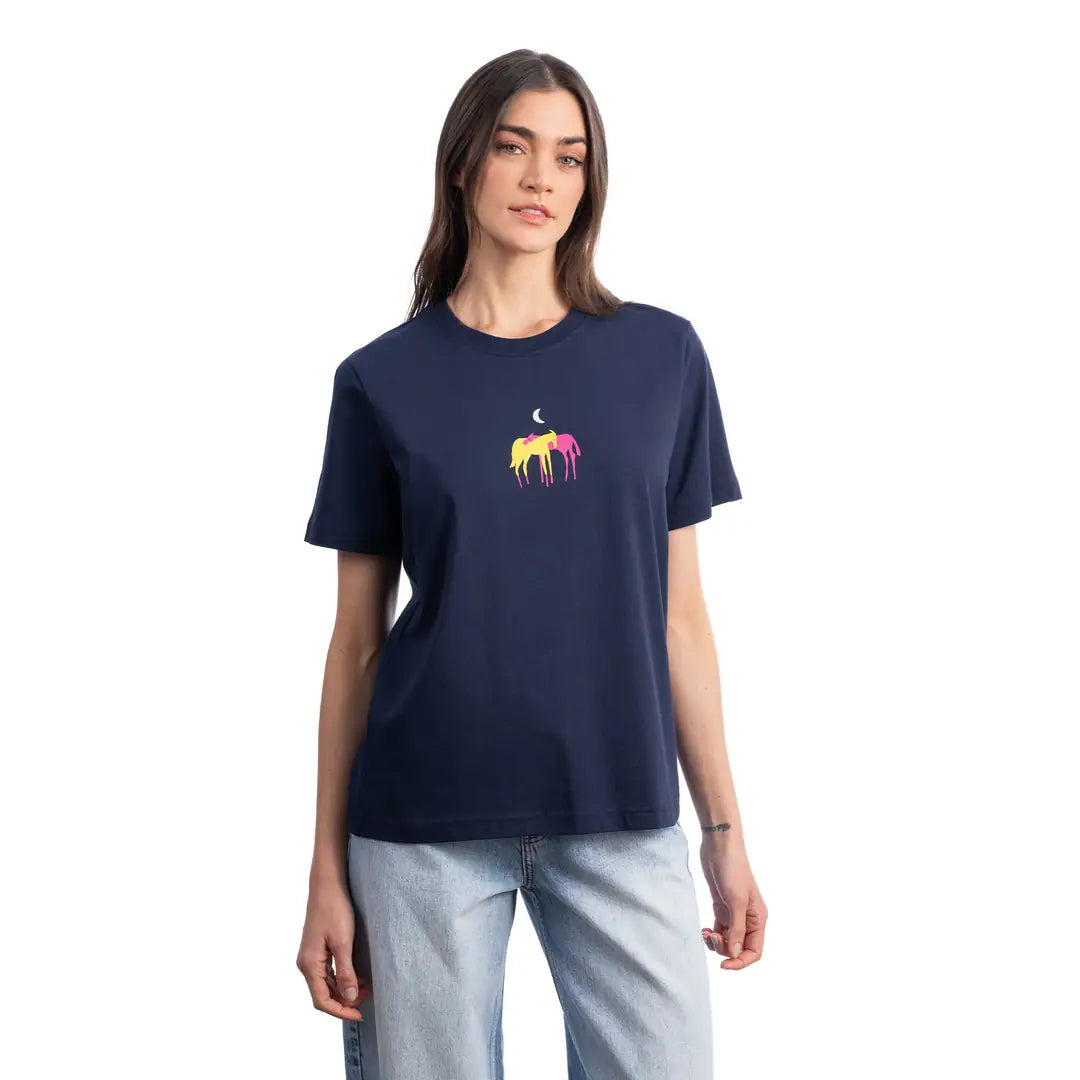 Horse Regular Lacivert T-Shirt