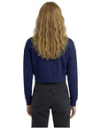 Solar Crop Regular Lacivert  Sweatshirt