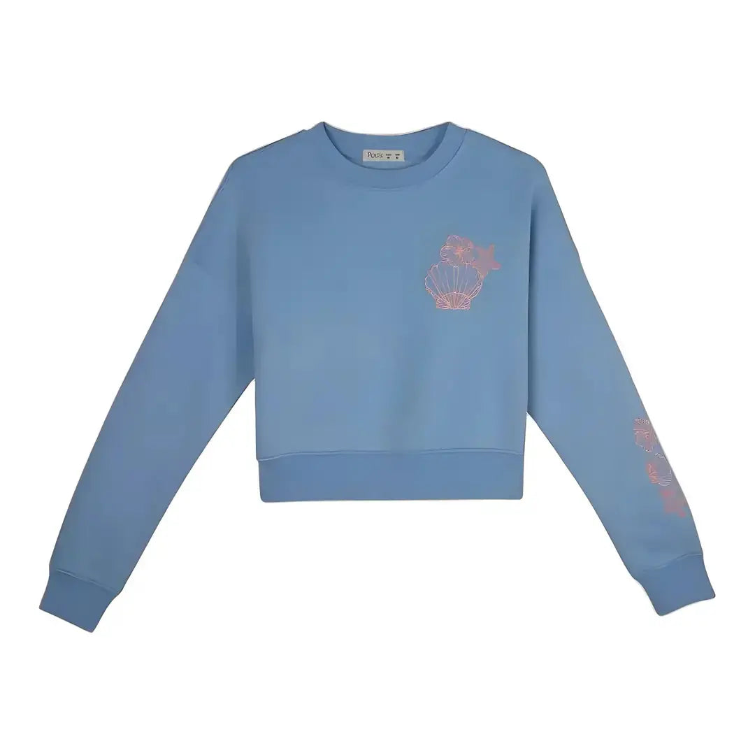 Reef Crop Regular Bebe Mavi Sweatshirt