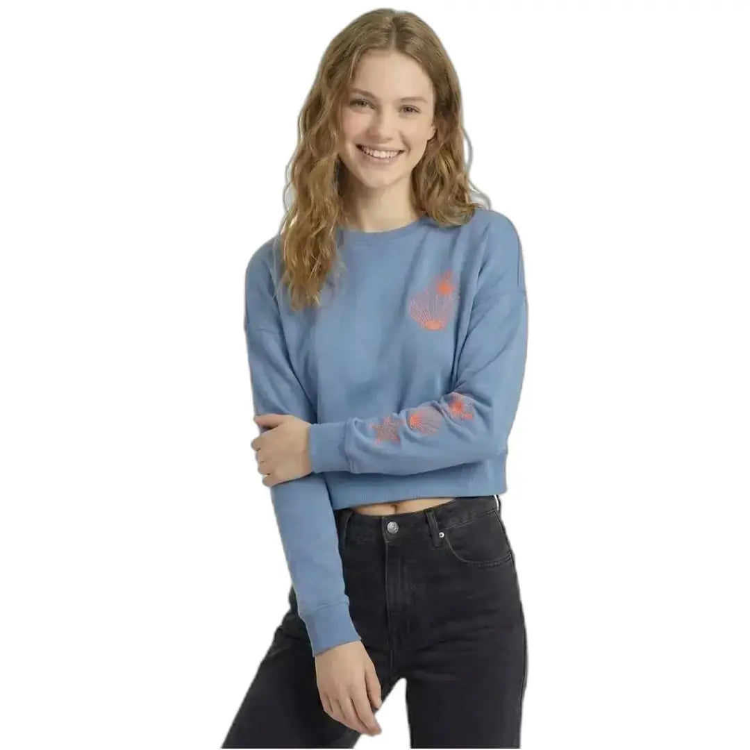 Reef Crop Regular Bebe Mavi Sweatshirt