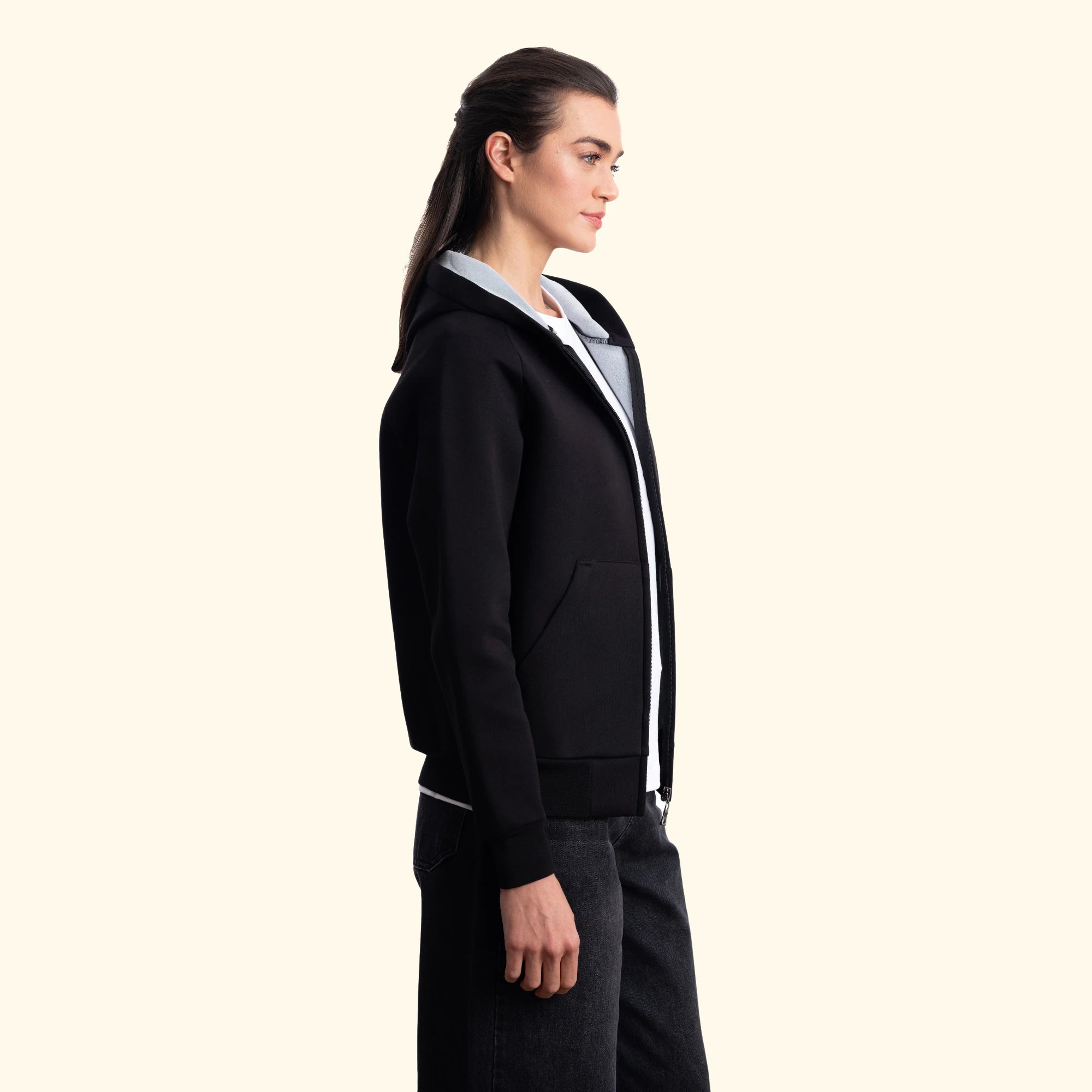 Flok Kapüşonlu Sweatshirt