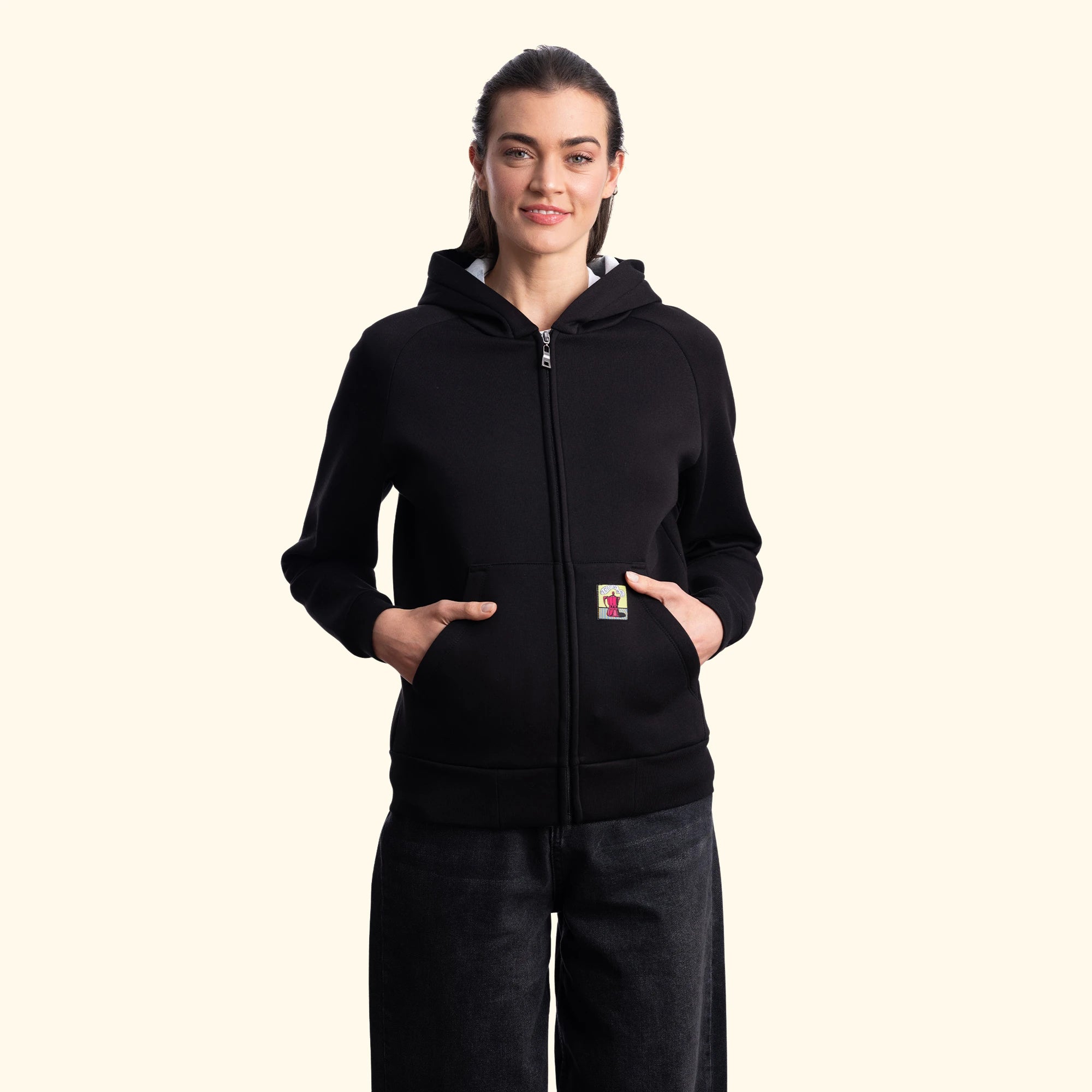 Flok Kapüşonlu Sweatshirt