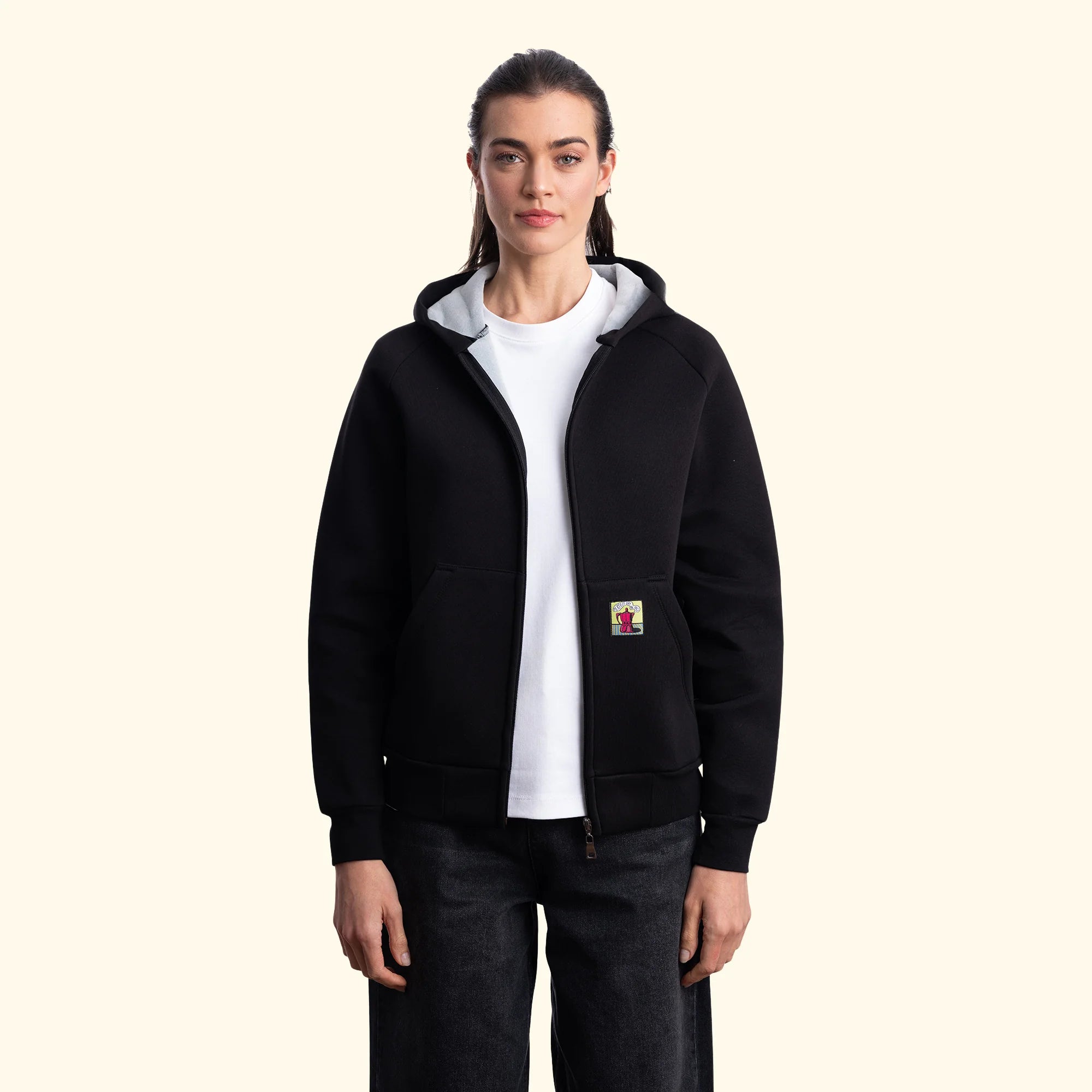 Flok Kapüşonlu Sweatshirt