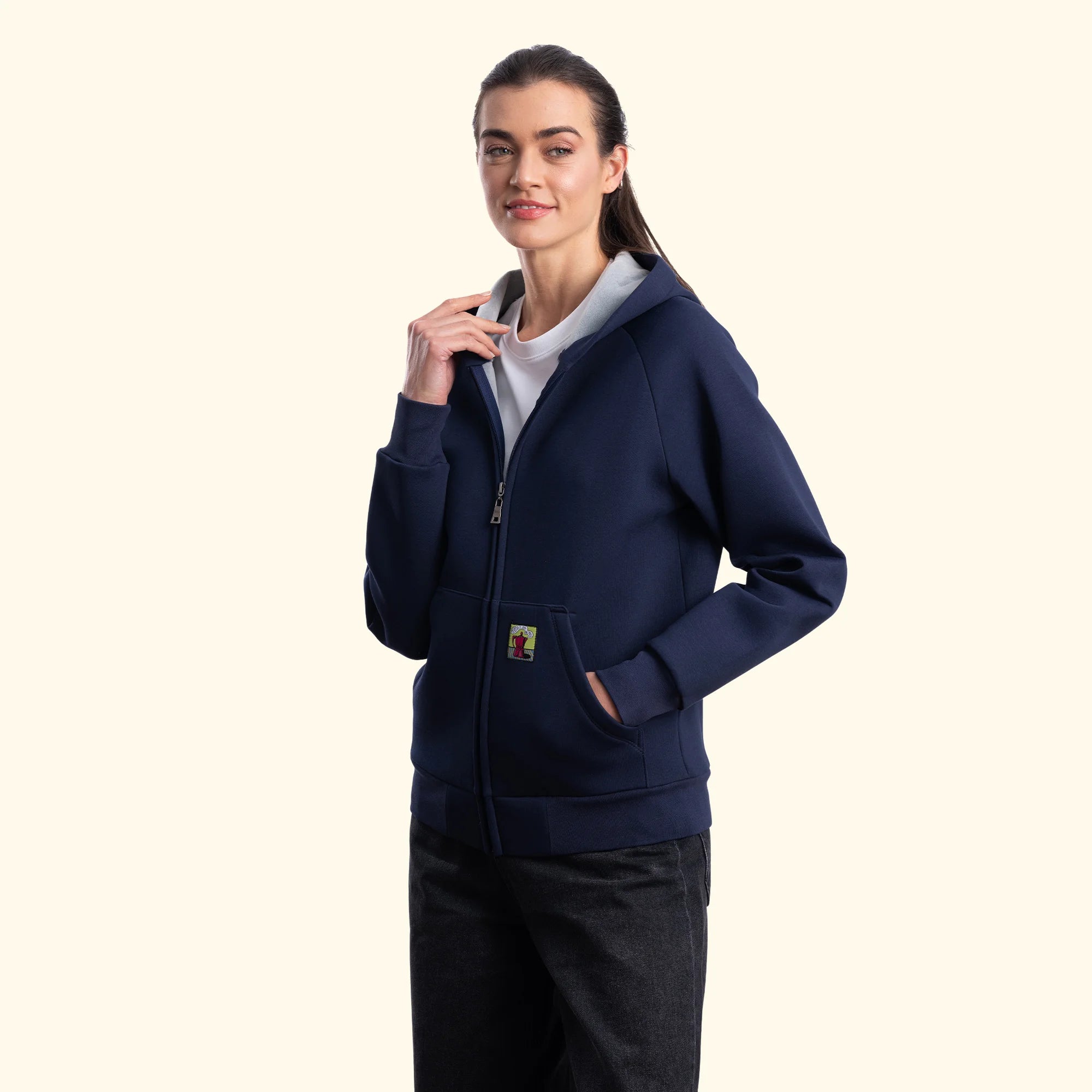 Flok Kapüşonlu Sweatshirt