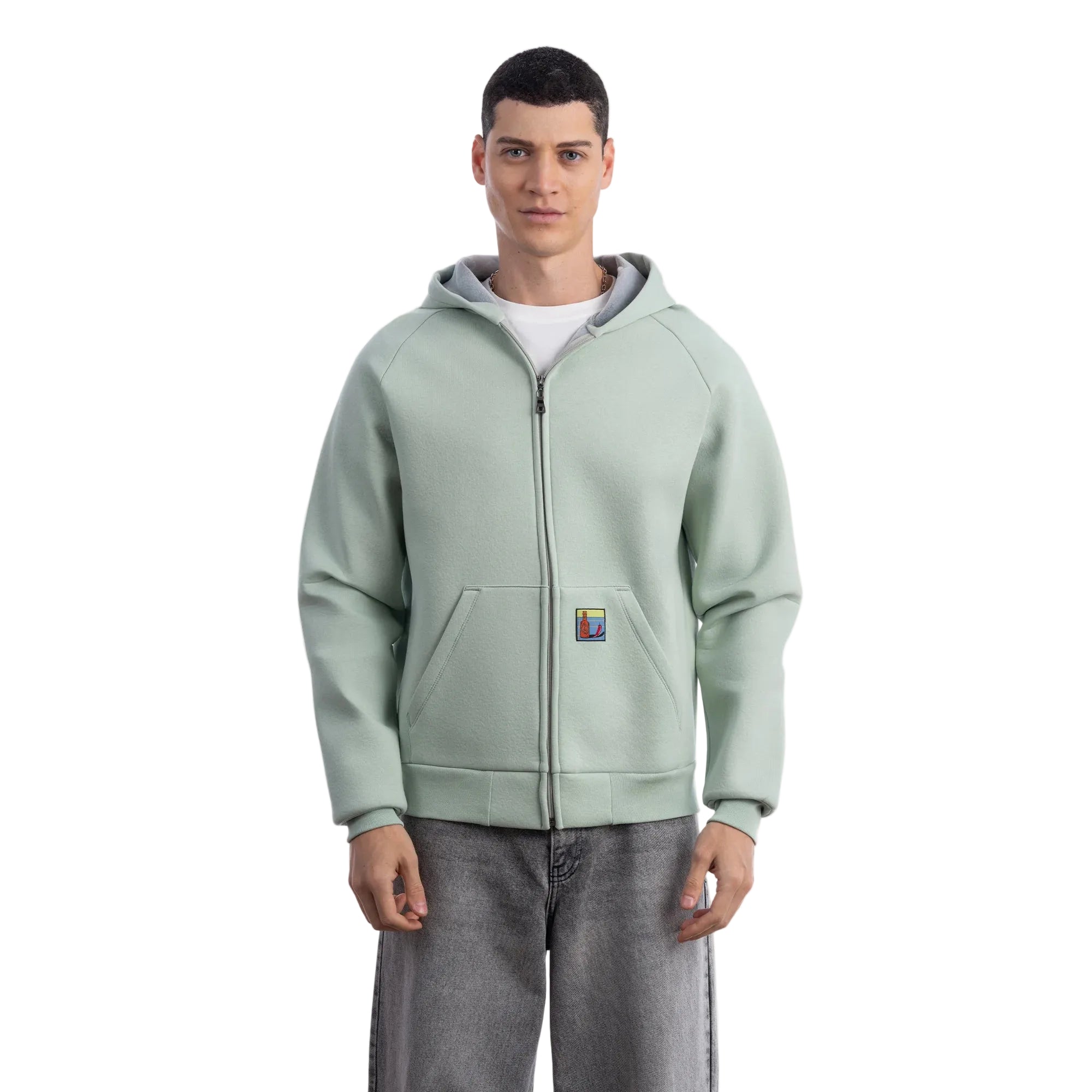 Flok Kapüşonlu Sweatshirt