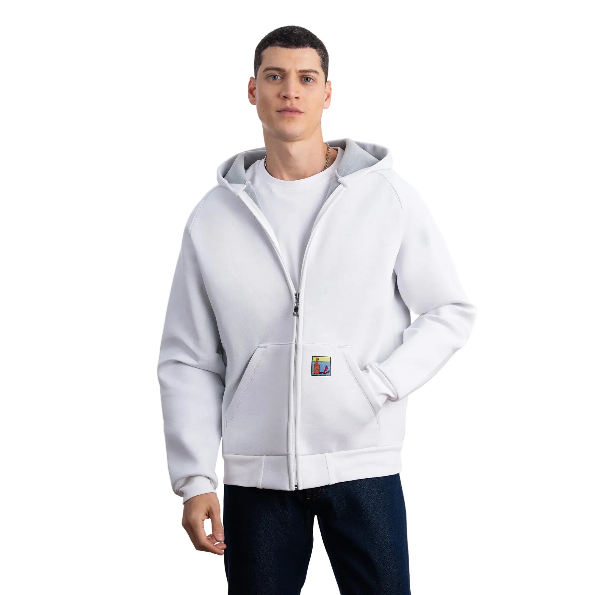 Flok Kapüşonlu Sweatshirt