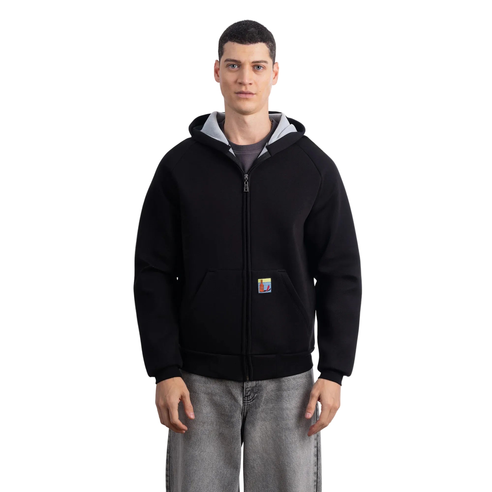 Flok Kapüşonlu Sweatshirt