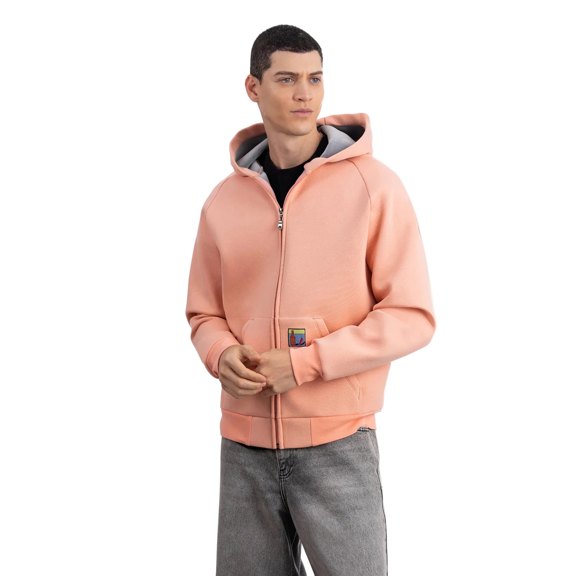 Flok Kapüşonlu Sweatshirt