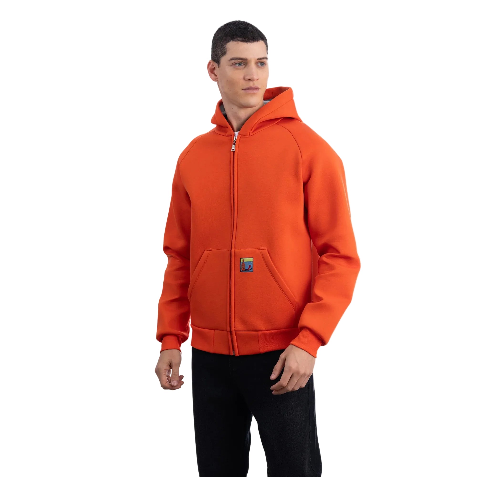 Flok Kapüşonlu Sweatshirt