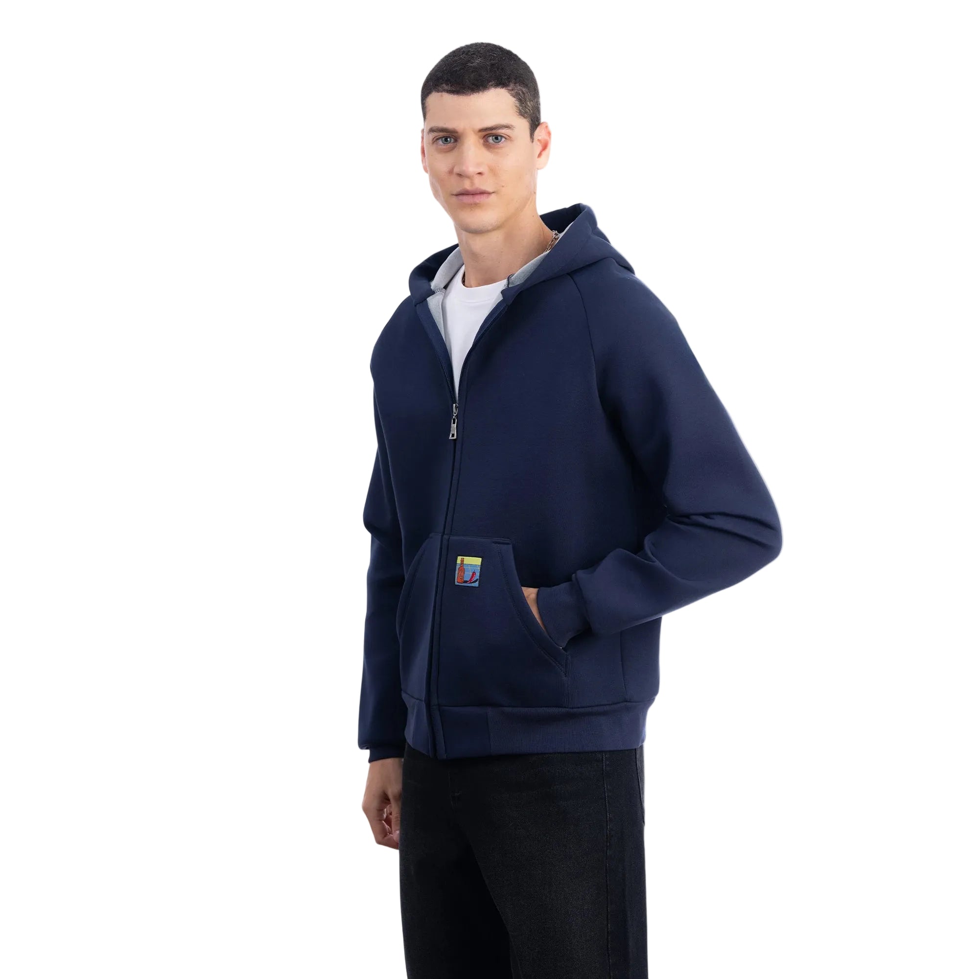 Flok Kapüşonlu Sweatshirt