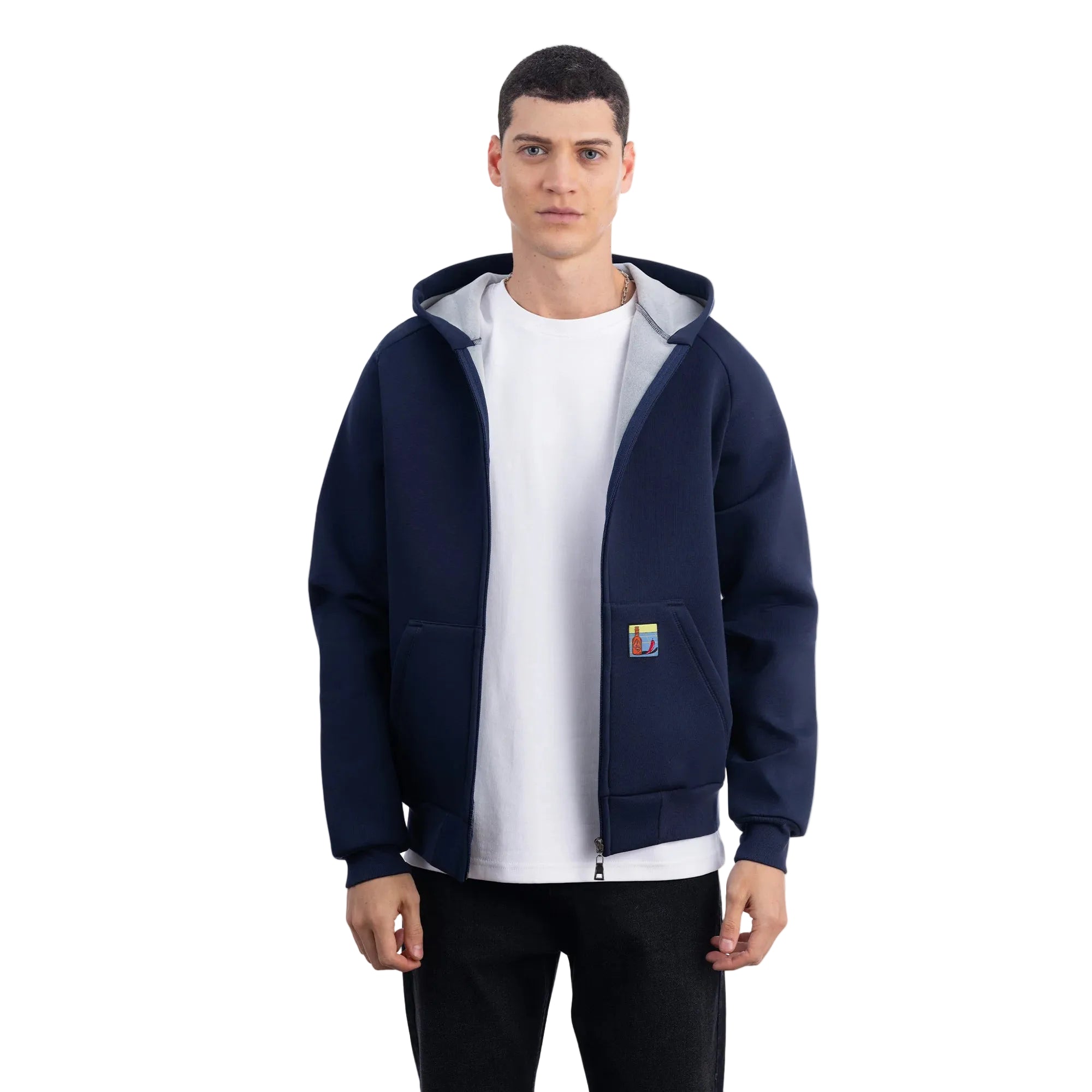 Flok Kapüşonlu Sweatshirt