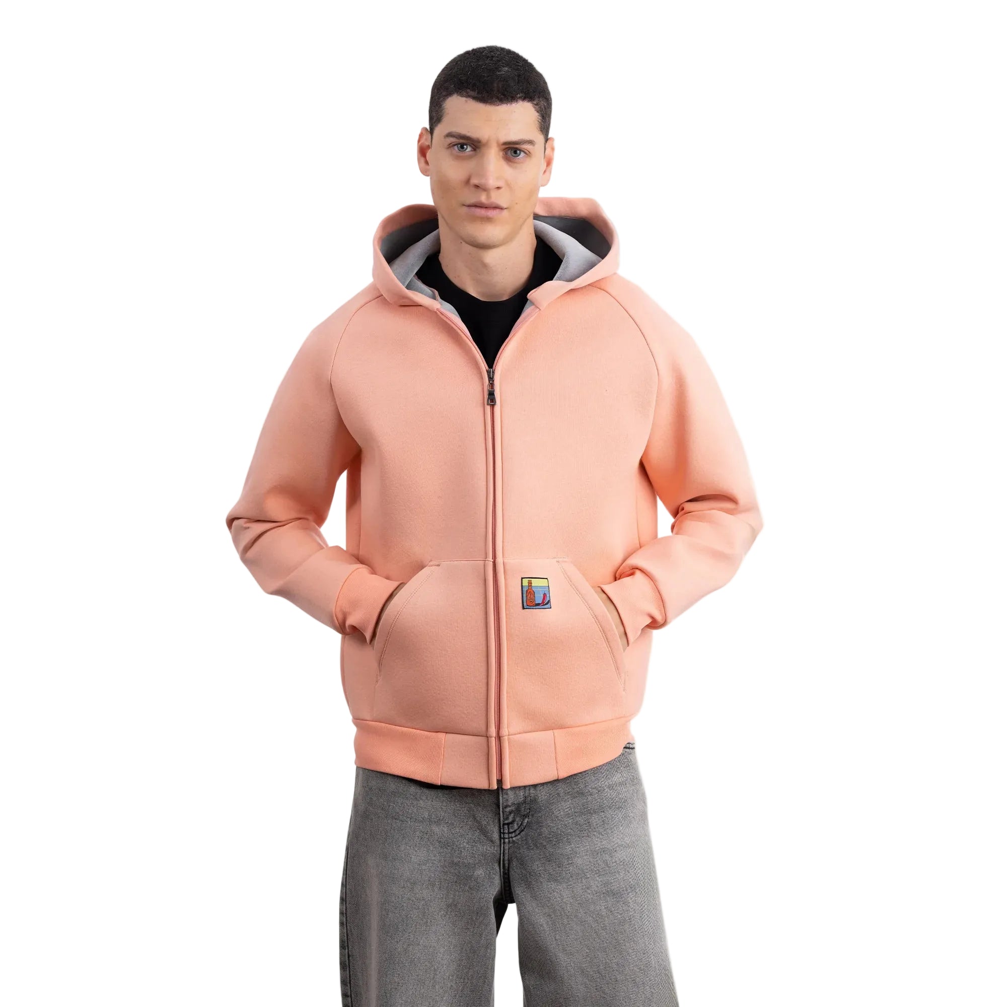 Flok Kapüşonlu Sweatshirt