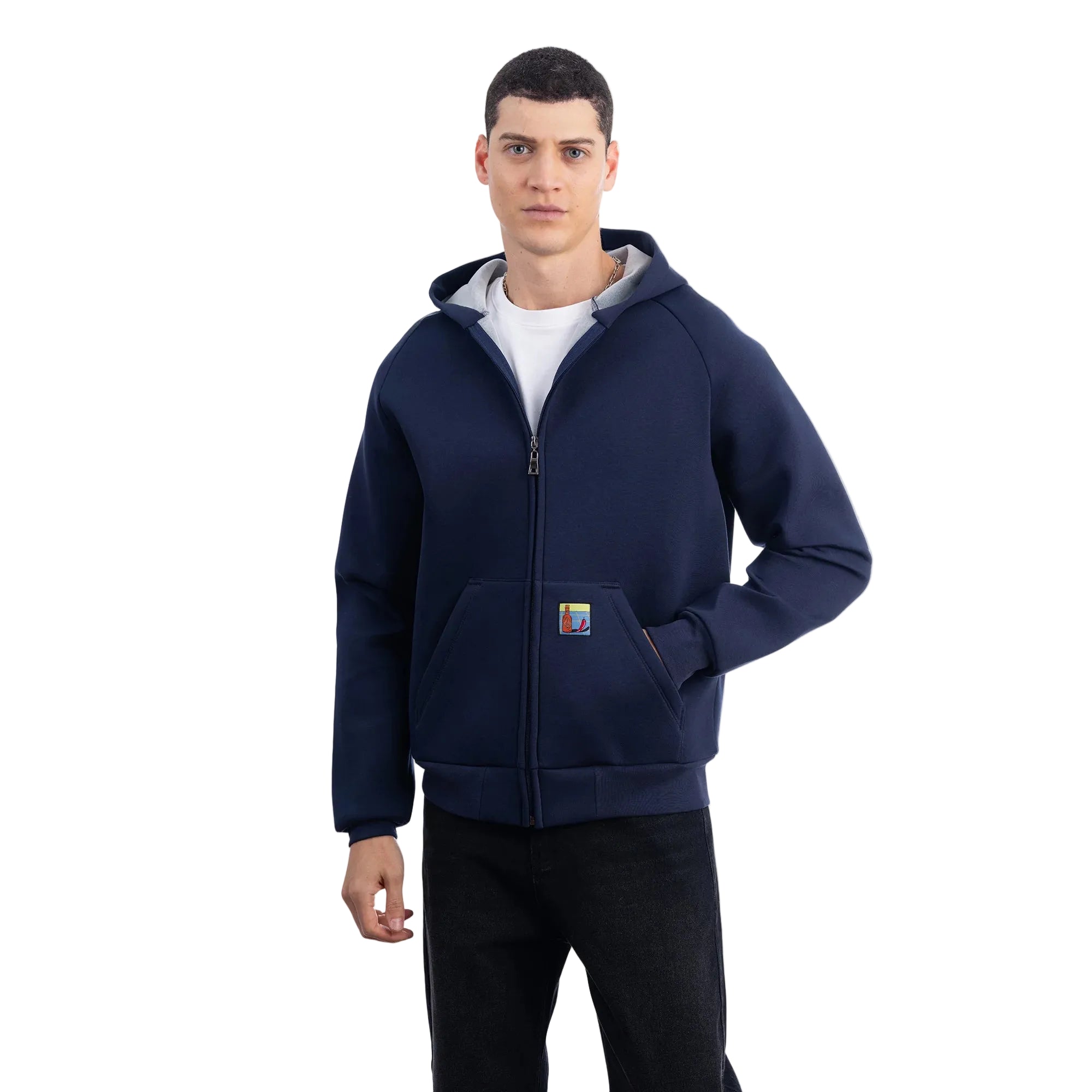 Flok Kapüşonlu Sweatshirt