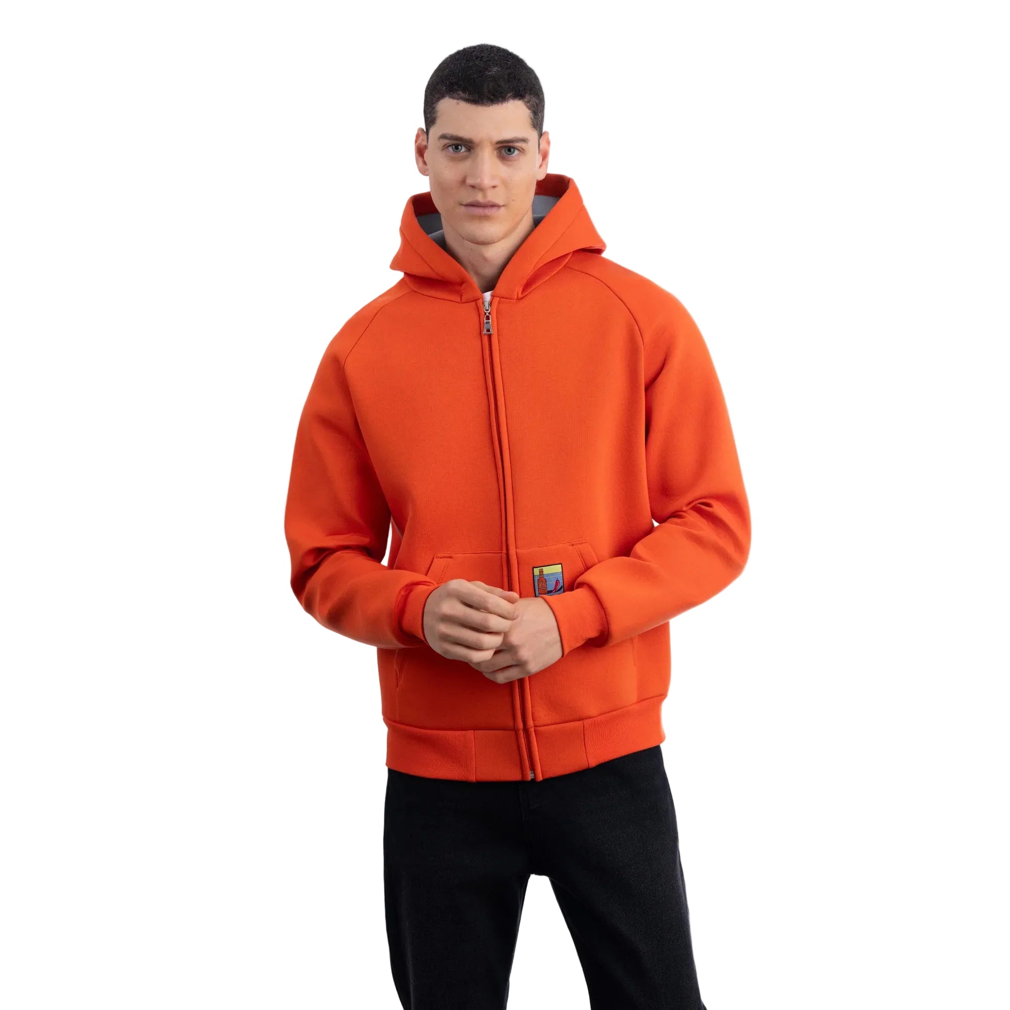 Flok Kapüşonlu Sweatshirt