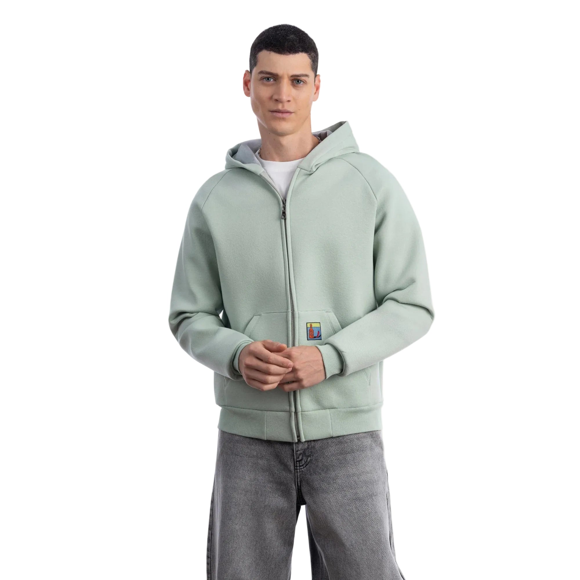 Flok Kapüşonlu Sweatshirt