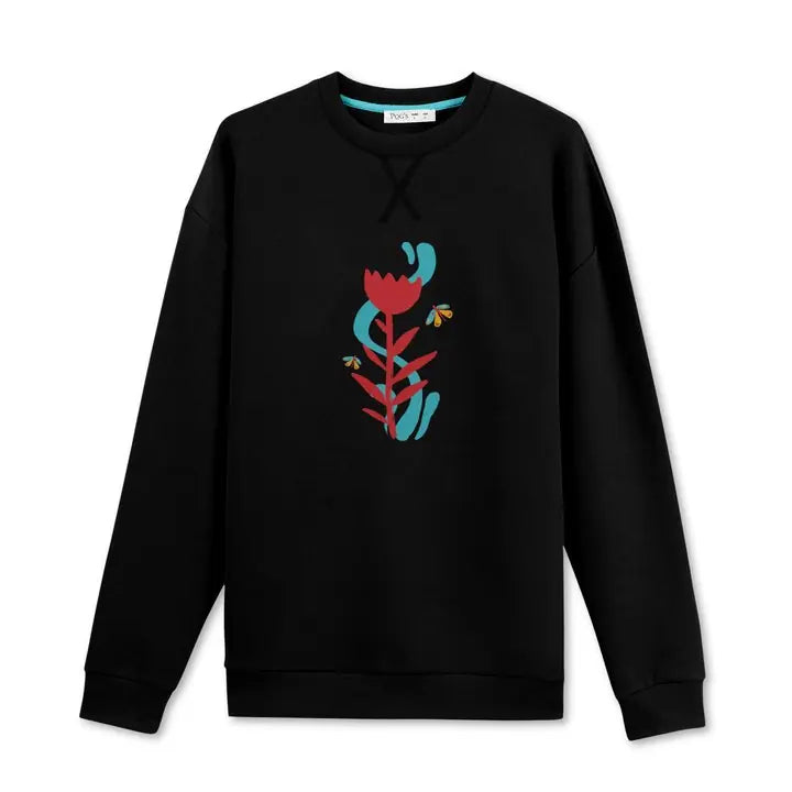 Butterfly Siyah Sweatshirt