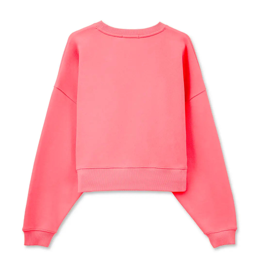 Strong Crop Oversize Nakış Detaylı Sweatshirt