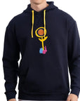 Rabbit Kapüşonlu Lacivert Sweatshirt