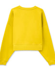Shine Crop Oversize Nakış Detaylı Sweatshirt