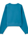 Darling Crop Oversize Nakış Detaylı Sweatshirt