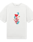 Butterfly Oversize Ekru T-Shirt